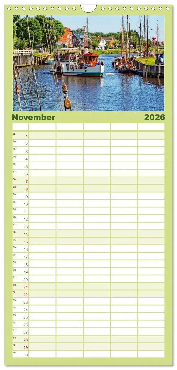 Bild: 9783516522648 | Familienplaner 2026 - Reise an die Nordsee - Carolinensiel mit 5...