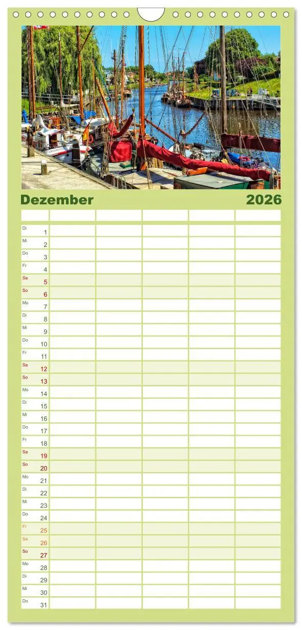 Bild: 9783516522648 | Familienplaner 2026 - Reise an die Nordsee - Carolinensiel mit 5...