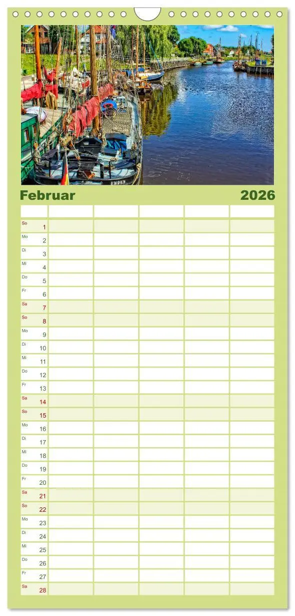 Bild: 9783516522648 | Familienplaner 2026 - Reise an die Nordsee - Carolinensiel mit 5...