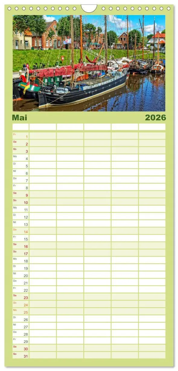 Bild: 9783516522648 | Familienplaner 2026 - Reise an die Nordsee - Carolinensiel mit 5...