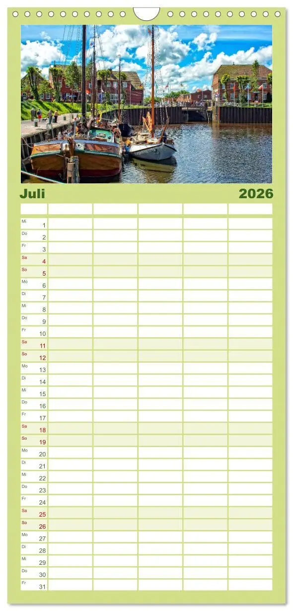 Bild: 9783516522648 | Familienplaner 2026 - Reise an die Nordsee - Carolinensiel mit 5...
