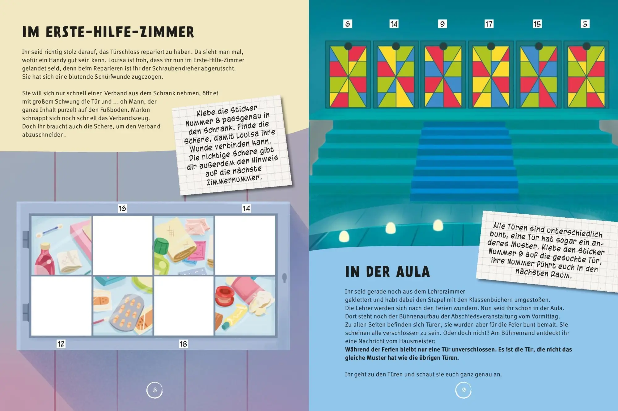 Bild: 9783849952648 | Mein Escape-Rätsel Stickerbuch Flucht aus dem Klassenzimmer | Buch