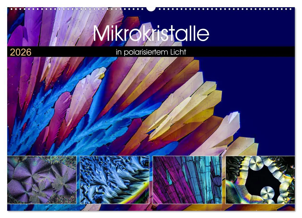 Cover: 9783516062748 | Mikrokristalle in polarisiertem Licht (Wandkalender 2026 DIN A2...