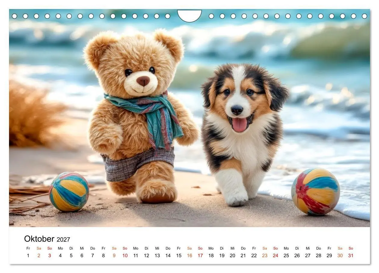 Bild: 9783516752748 | Teddybär - klein aber oho (Wandkalender 2027 DIN A4 quer), CALVENDO...