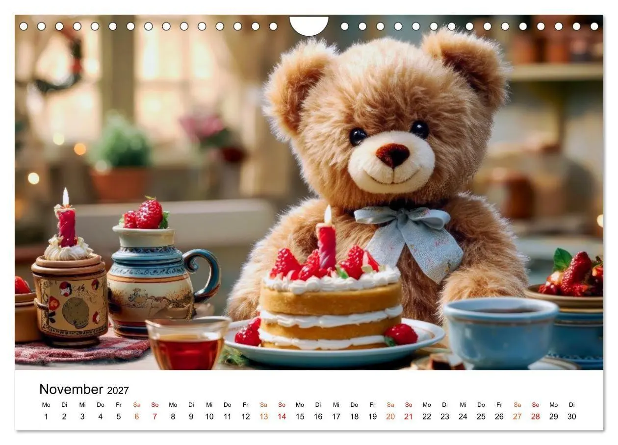 Bild: 9783516752748 | Teddybär - klein aber oho (Wandkalender 2027 DIN A4 quer), CALVENDO...