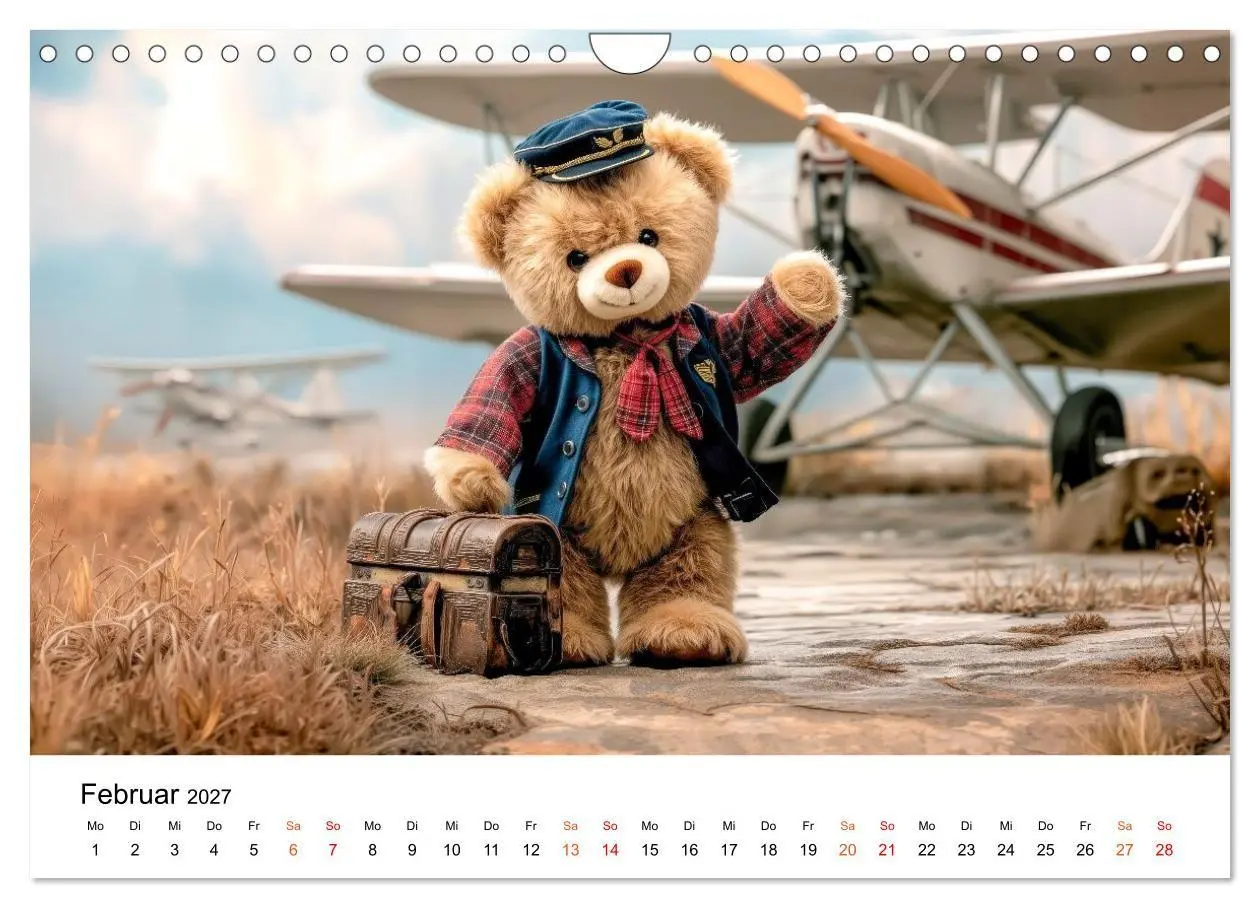 Bild: 9783516752748 | Teddybär - klein aber oho (Wandkalender 2027 DIN A4 quer), CALVENDO...