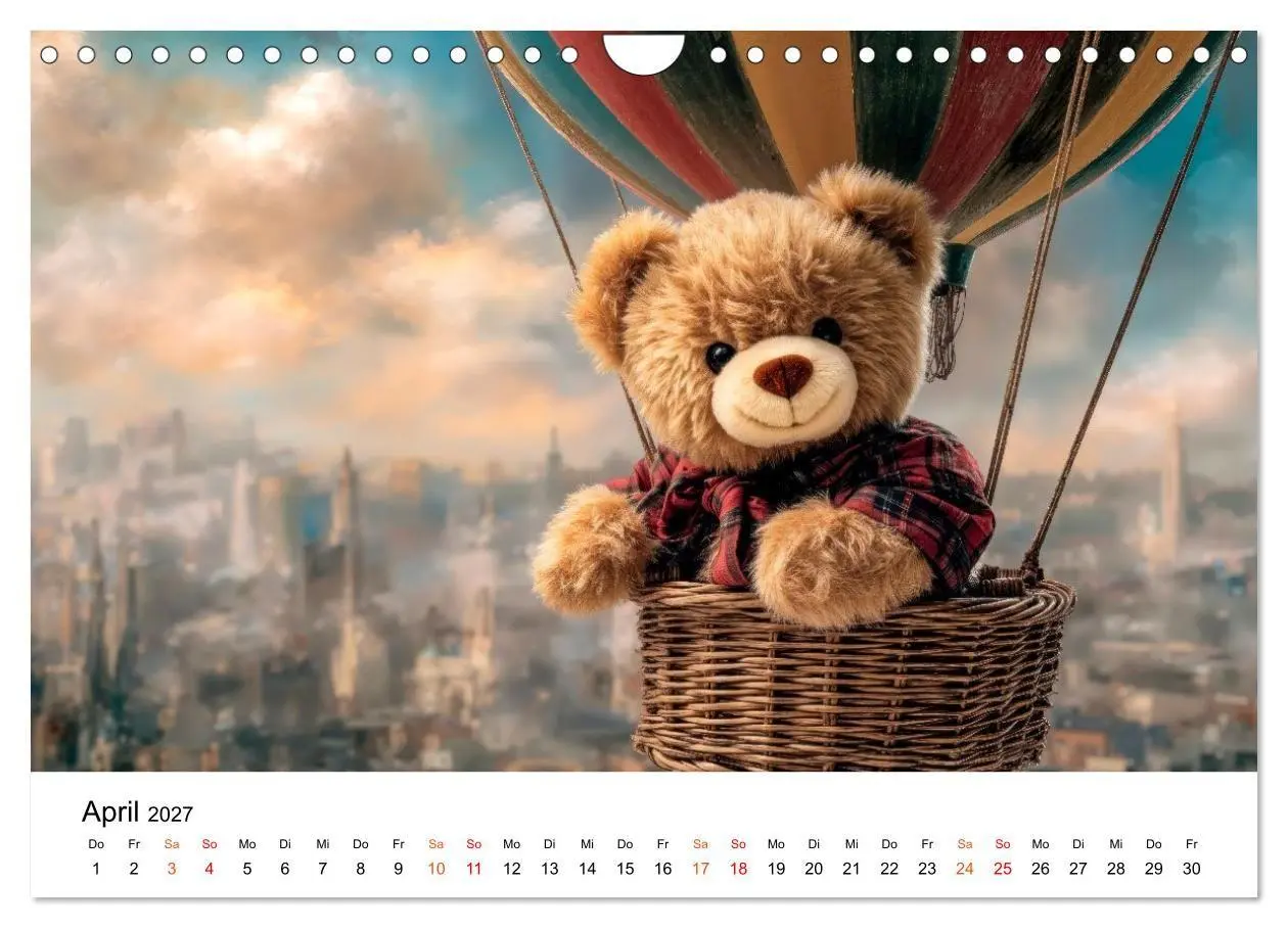 Bild: 9783516752748 | Teddybär - klein aber oho (Wandkalender 2027 DIN A4 quer), CALVENDO...
