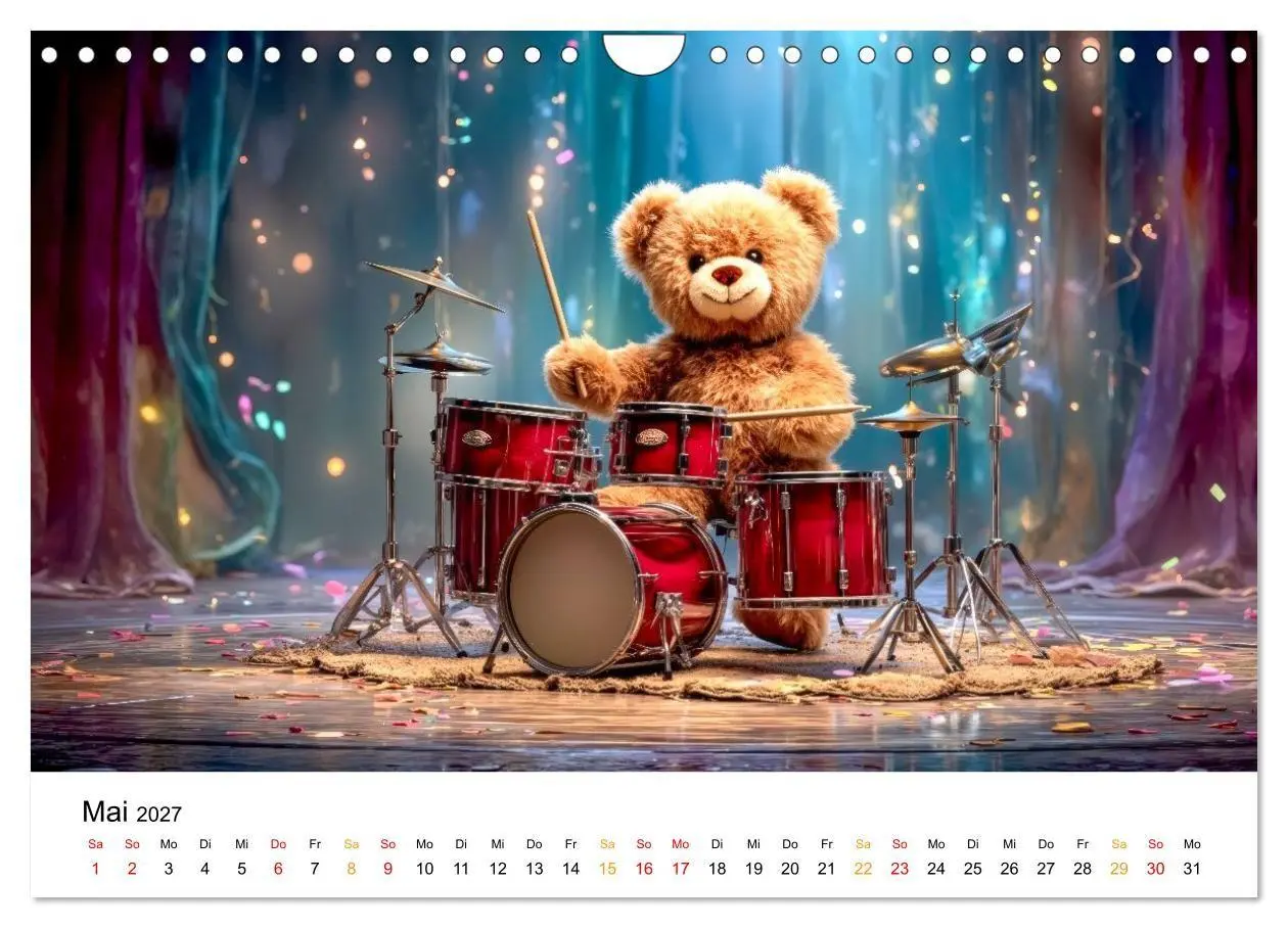 Bild: 9783516752748 | Teddybär - klein aber oho (Wandkalender 2027 DIN A4 quer), CALVENDO...