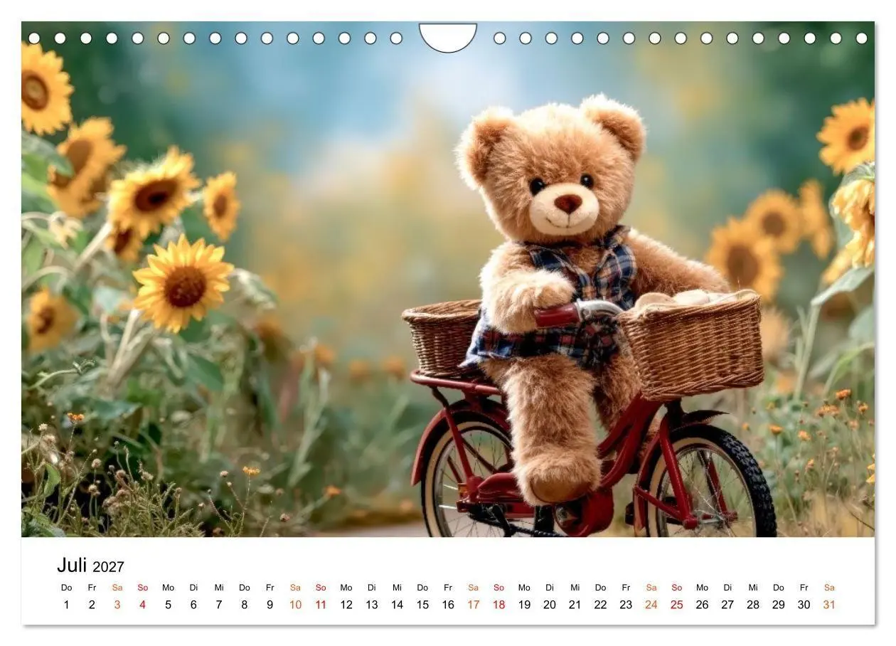 Bild: 9783516752748 | Teddybär - klein aber oho (Wandkalender 2027 DIN A4 quer), CALVENDO...