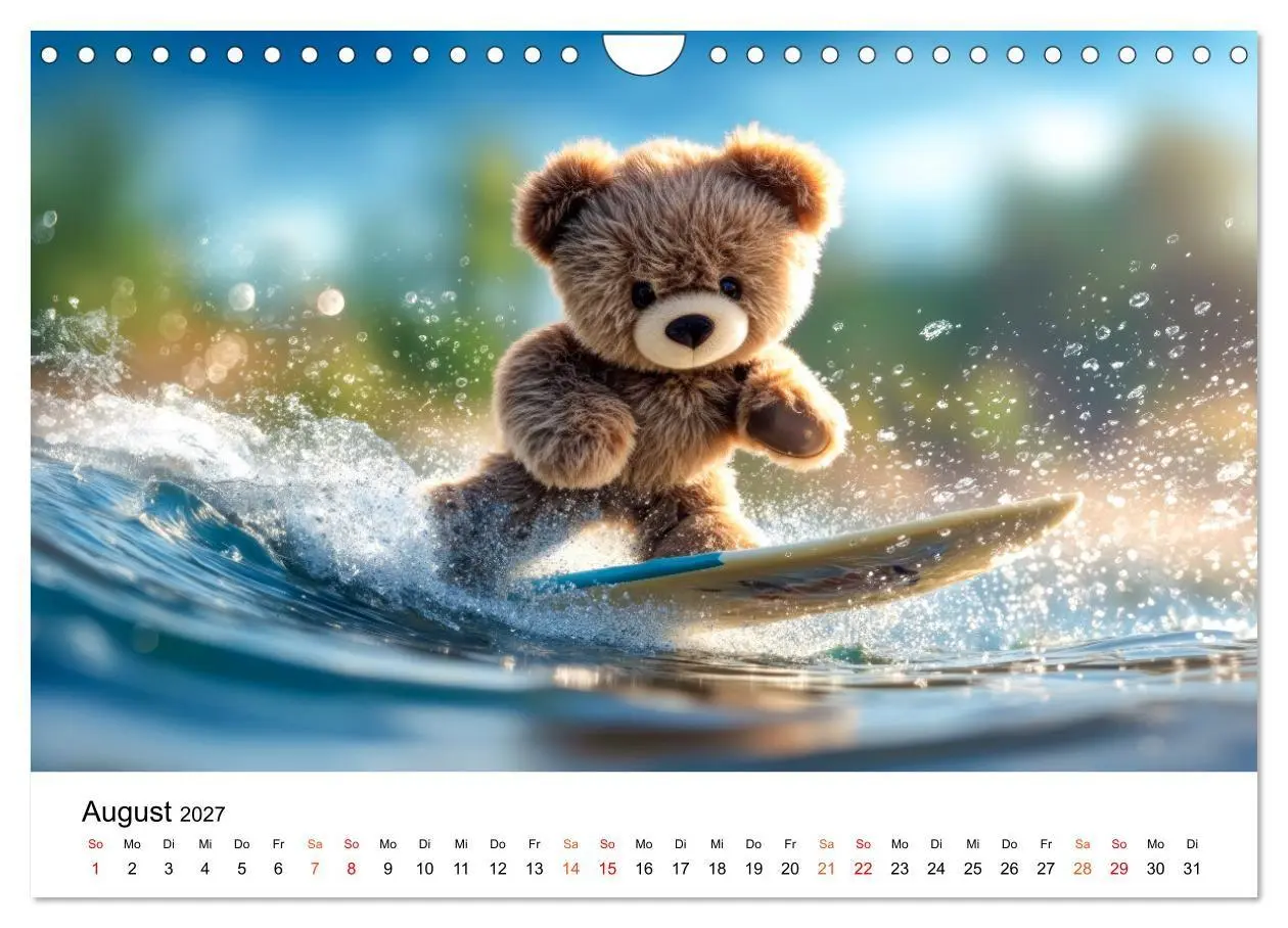 Bild: 9783516752748 | Teddybär - klein aber oho (Wandkalender 2027 DIN A4 quer), CALVENDO...