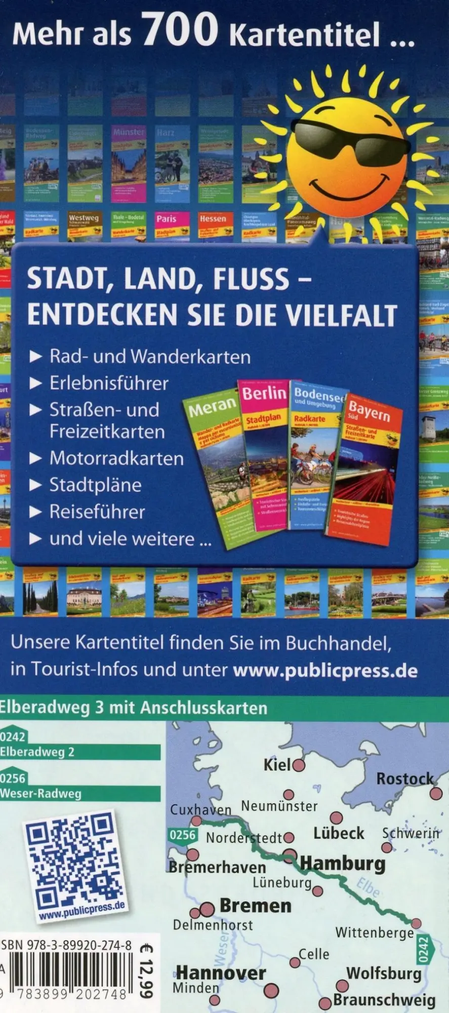 Bild: 9783899202748 | Radwanderkarte Elberadweg 03. Wittenberge - Cuxhaven/Brunsbüttel 1...