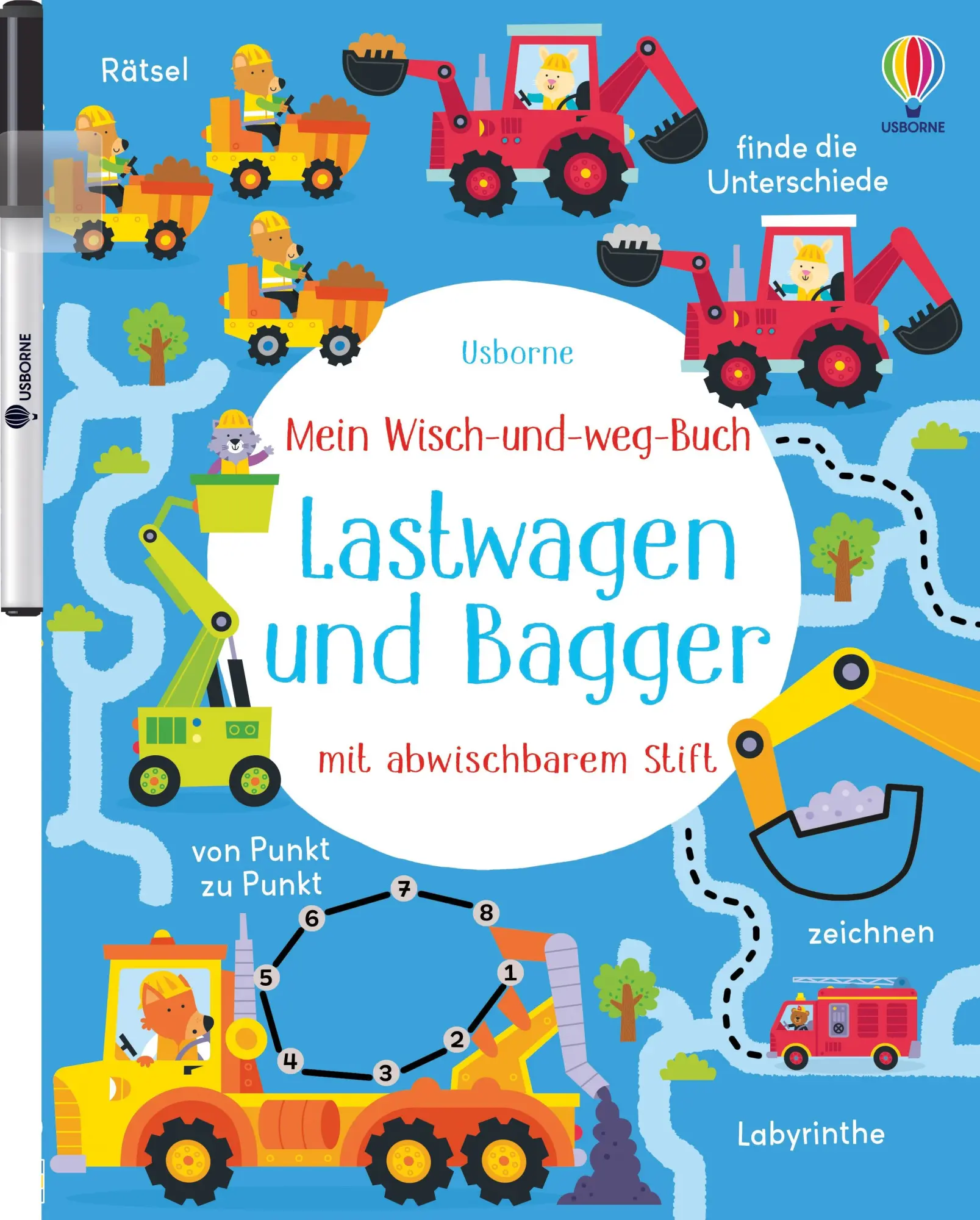Cover: 9781035702848 | Mein Wisch-und-weg-Buch: Lastwagen und Bagger | Kirsteen Robson | 2024