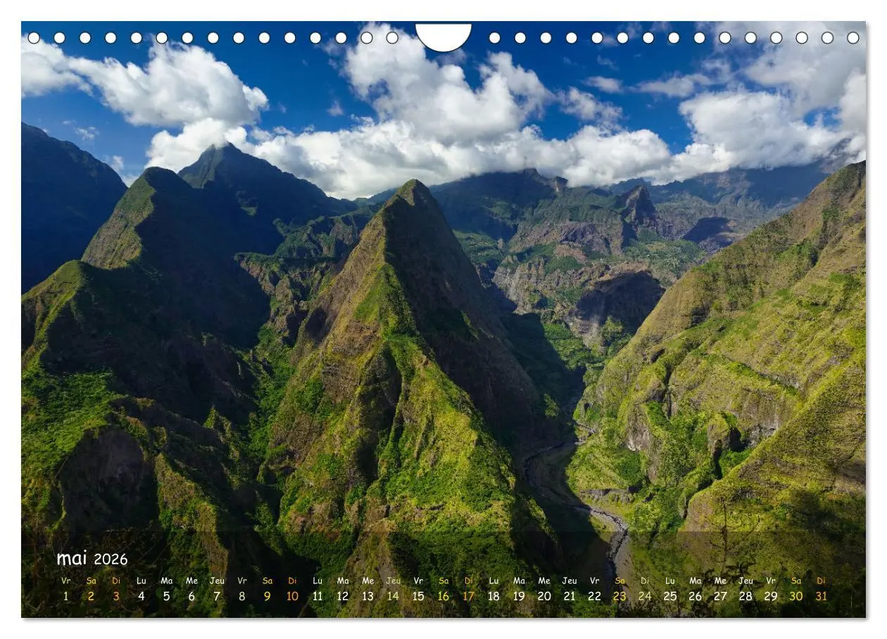 Bild: 9783457272848 | La Rèunion - Côtes fantastiques et paysage montagneux (Calendrier...