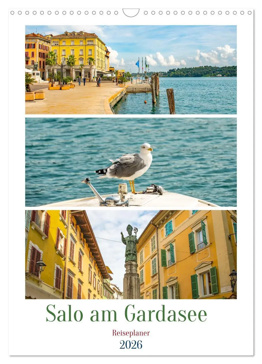 Cover: 9783516292848 | Salo am Gardasee - Reiseplaner (Wandkalender 2026 DIN A3 hoch),...