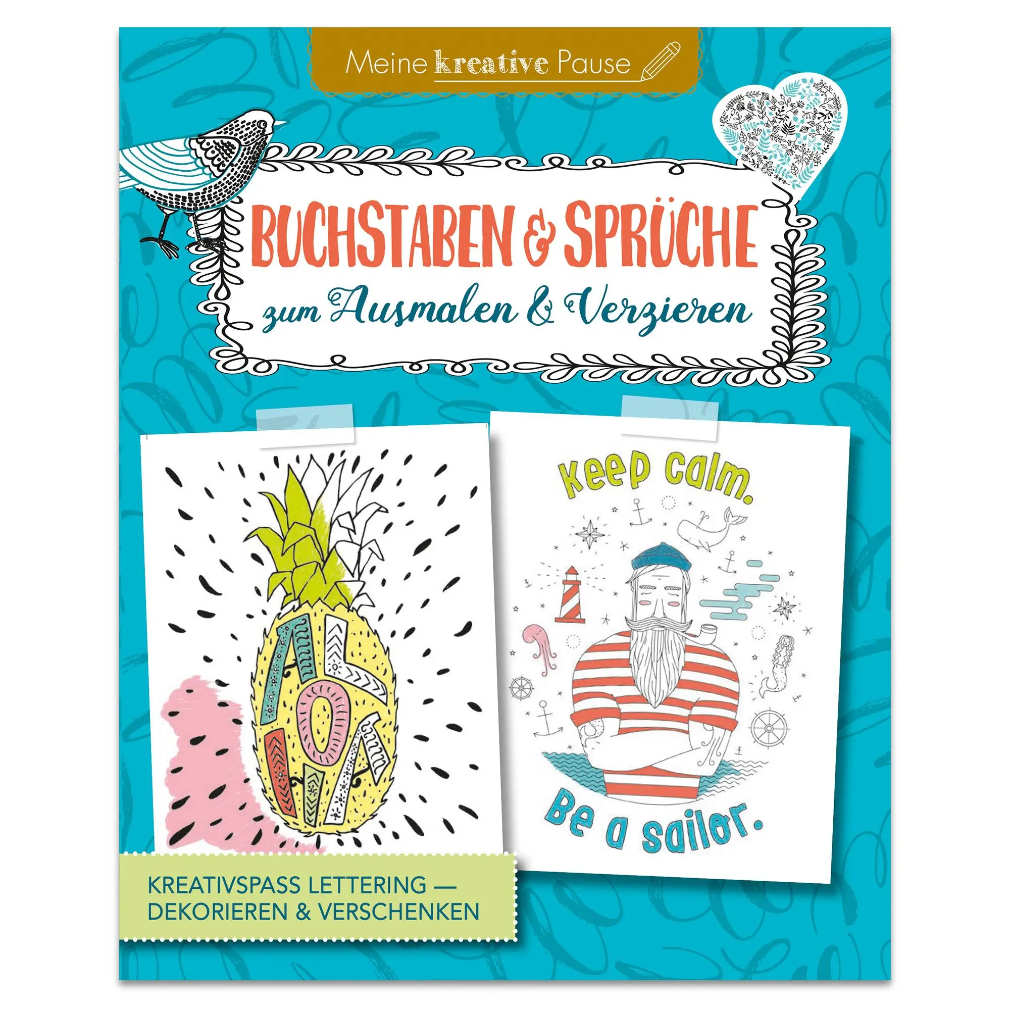Cover: 9783963472848 | Buchstaben und Sprüche zum Ausmalen &amp; Verzieren | Taschenbuch | 64 S.