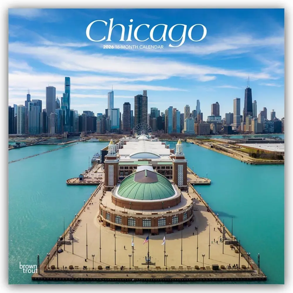 Cover: 9798330702848 | Chicago 2026 12 X 24 Inch (Hanging) Monthly Square Wall Calendar...