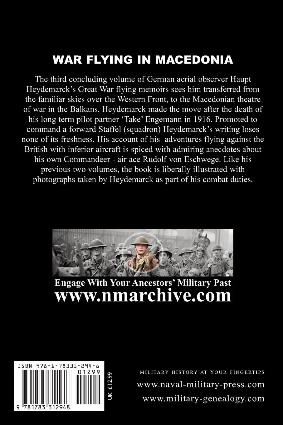 Rückseite: 9781783312948 | War Flying in Macedonia | Haupt Heydemarck | Taschenbuch | Englisch