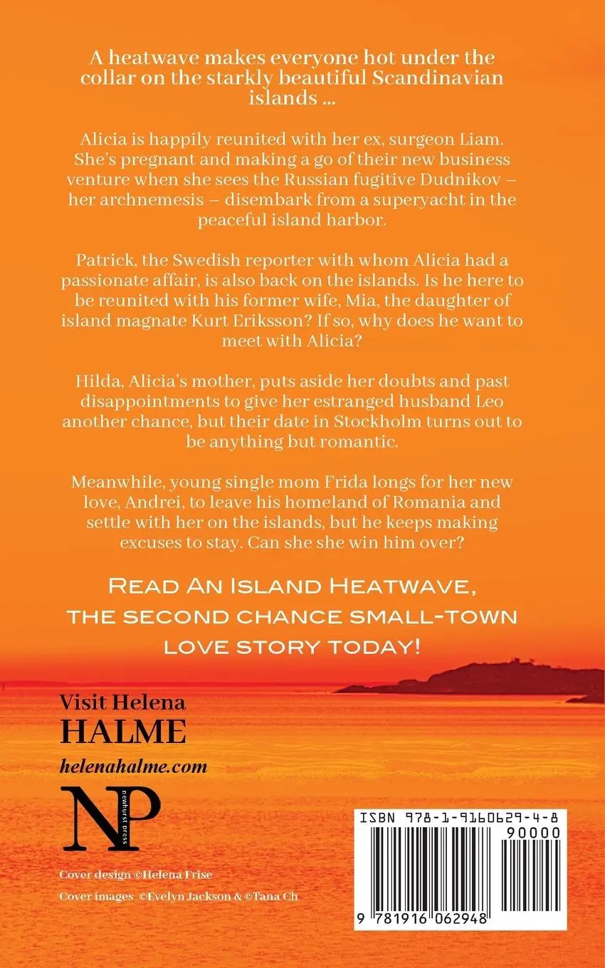 Rückseite: 9781916062948 | An Island Heatwave | A second chance small-town love story | Halme