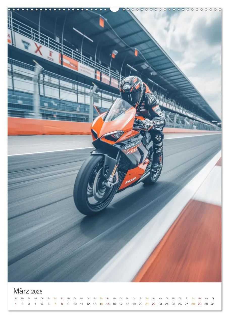 Bild: 9783516282948 | Motorradsport (hochwertiger Premium Wandkalender 2026 DIN A2 hoch),...