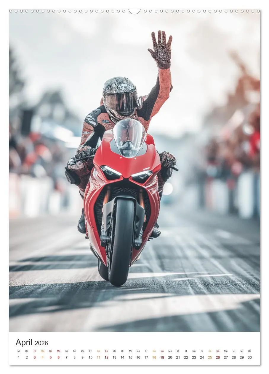 Bild: 9783516282948 | Motorradsport (hochwertiger Premium Wandkalender 2026 DIN A2 hoch),...