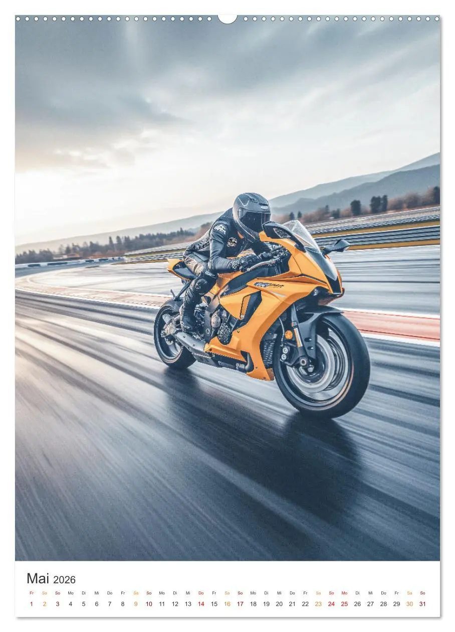 Bild: 9783516282948 | Motorradsport (hochwertiger Premium Wandkalender 2026 DIN A2 hoch),...