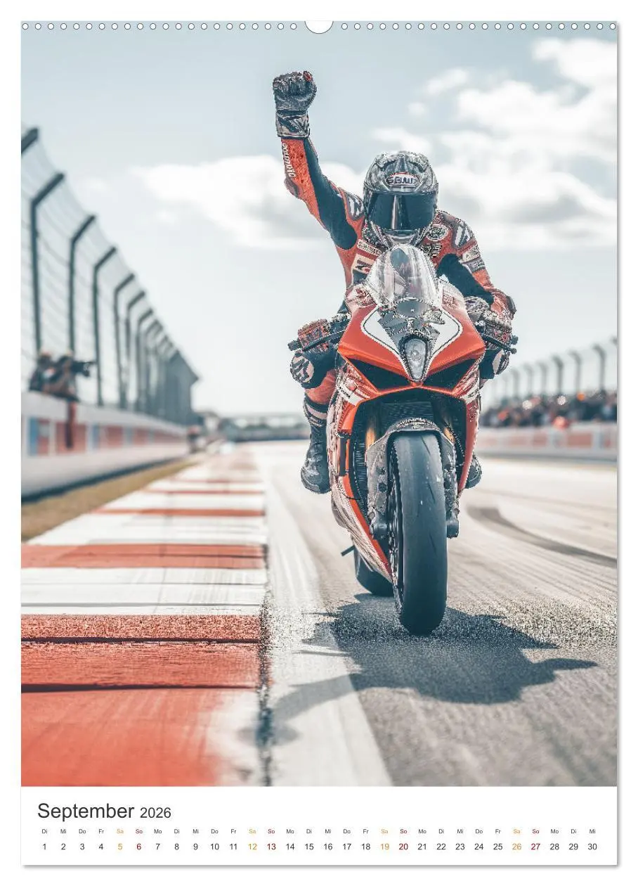 Bild: 9783516282948 | Motorradsport (hochwertiger Premium Wandkalender 2026 DIN A2 hoch),...