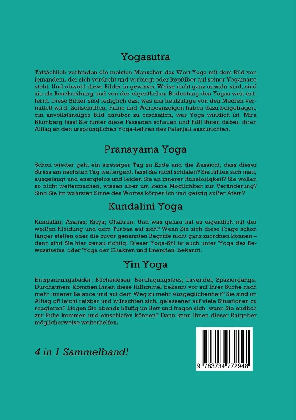 Rückseite: 9783734772948 | Yoga Guide für Einsteiger - 4 in 1 Sammelband | Blumenberg (u. a.)