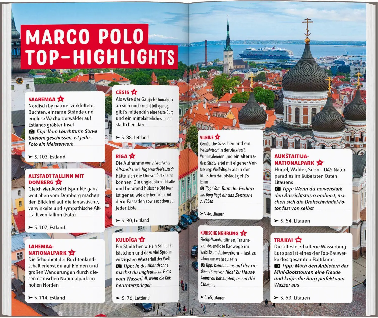 Bild: 9783829742948 | MARCO POLO Reiseführer Baltikum, Estland, Lettland, Litauen | Buch