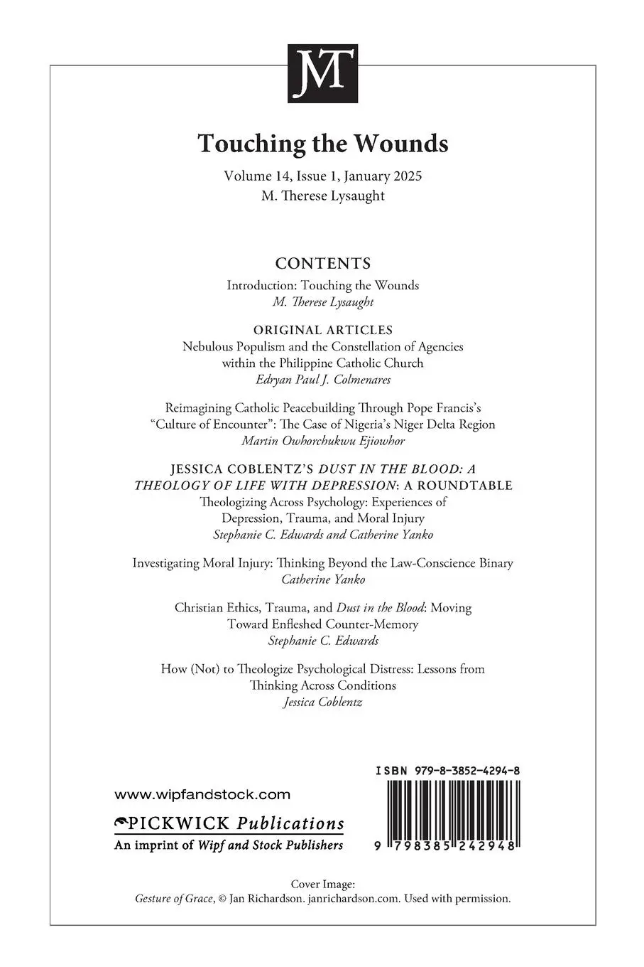 Rückseite: 9798385242948 | Journal of Moral Theology, Volume 14, Issue 1 | M. Therese Lysaught