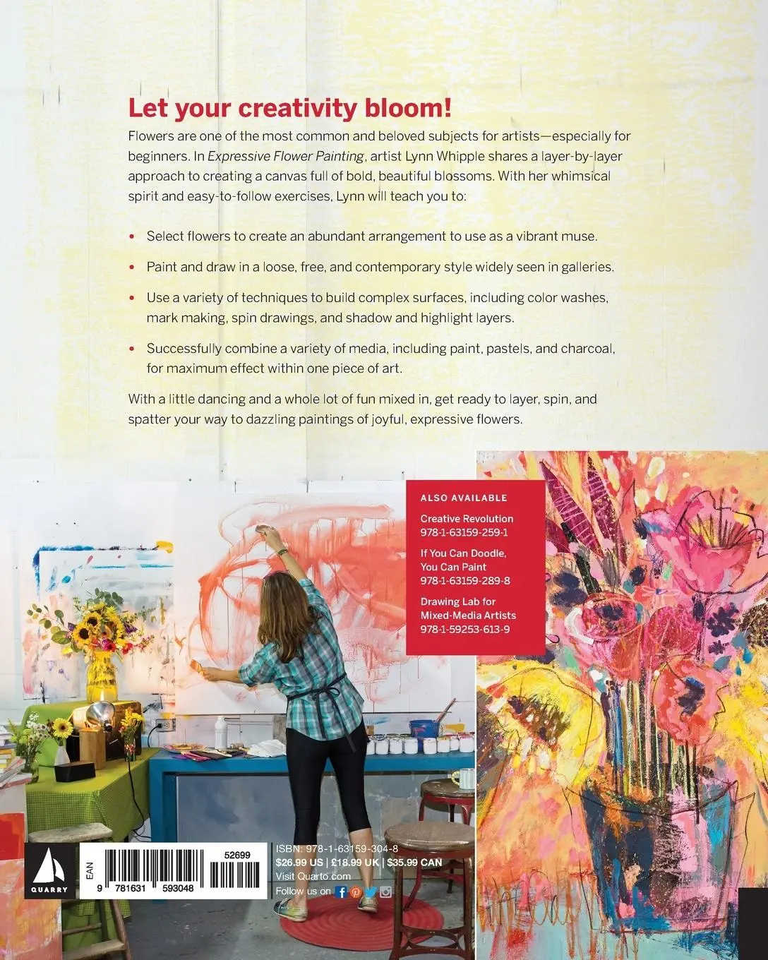 Rückseite: 9781631593048 | Expressive Flower Painting | Lynn Whipple | Taschenbuch | Englisch