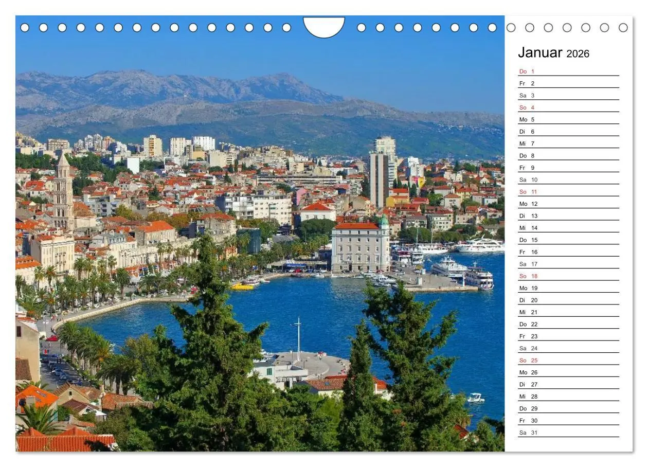 Bild: 9783516003048 | Split - Metropole Dalmatiens (Wandkalender 2026 DIN A4 quer),...