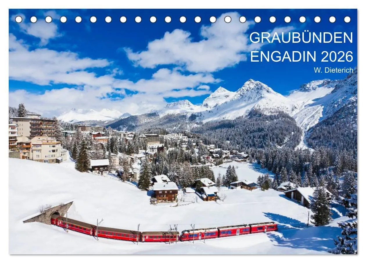 Cover: 9783516173048 | Graubünden Engadin 2026 (Tischkalender 2026 DIN A5 quer), CALVENDO...