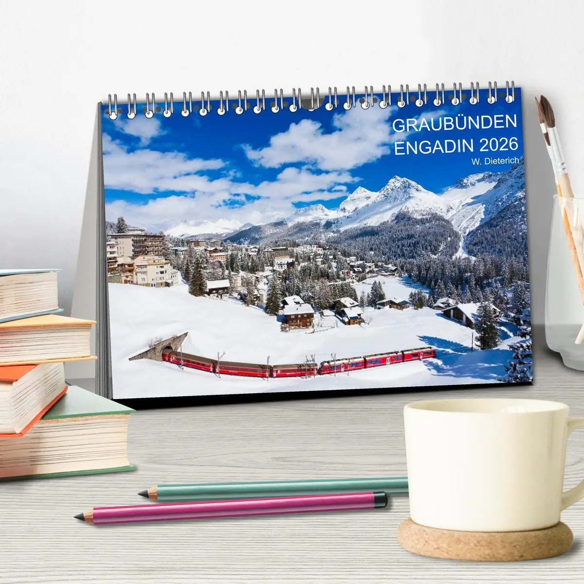 Bild: 9783516173048 | Graubünden Engadin 2026 (Tischkalender 2026 DIN A5 quer), CALVENDO...