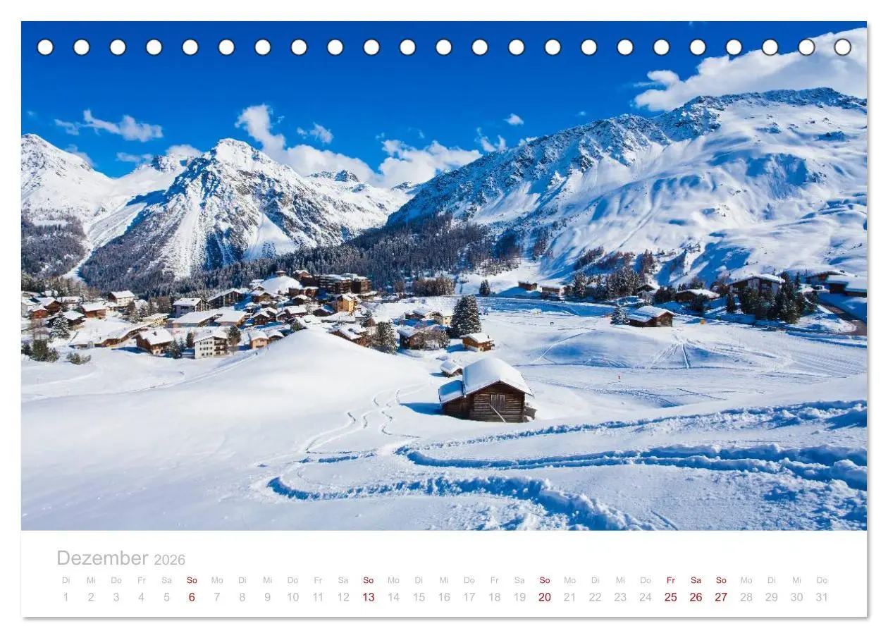 Bild: 9783516173048 | Graubünden Engadin 2026 (Tischkalender 2026 DIN A5 quer), CALVENDO...