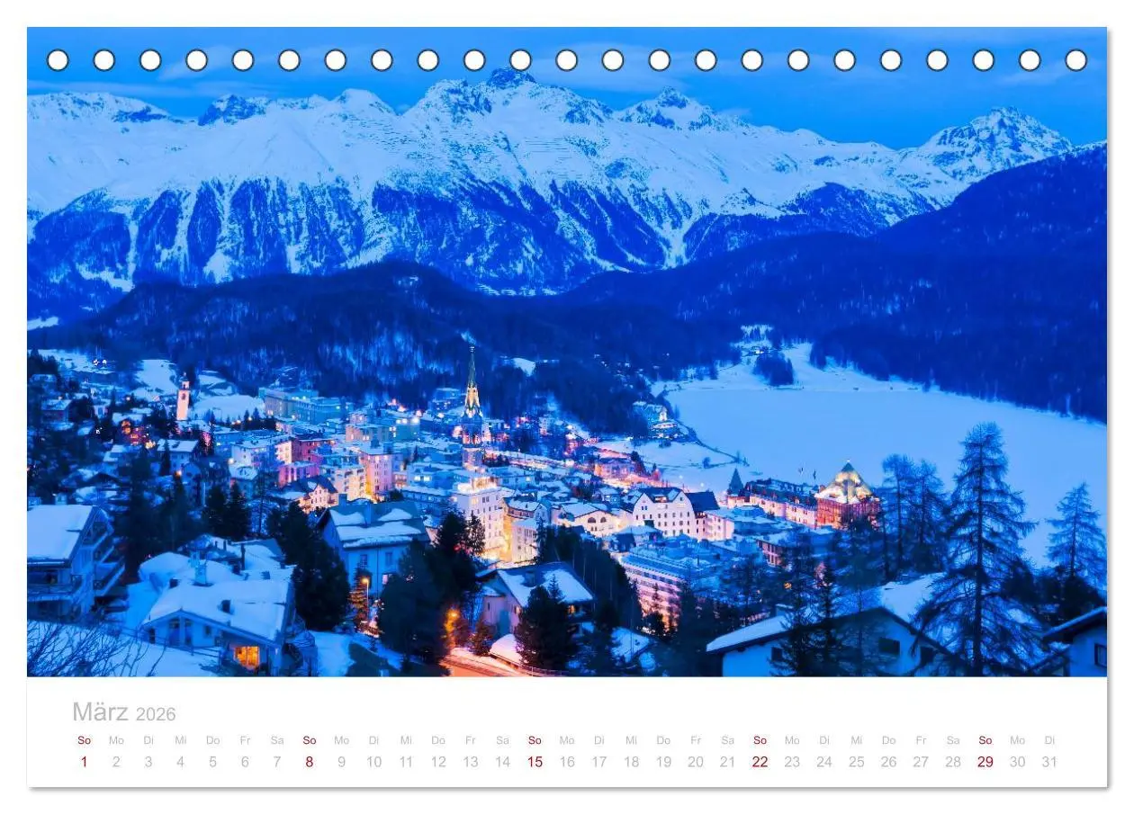 Bild: 9783516173048 | Graubünden Engadin 2026 (Tischkalender 2026 DIN A5 quer), CALVENDO...