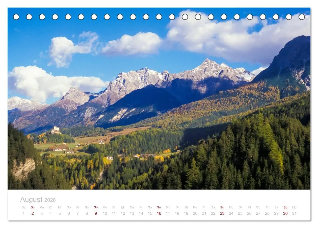 Bild: 9783516173048 | Graubünden Engadin 2026 (Tischkalender 2026 DIN A5 quer), CALVENDO...
