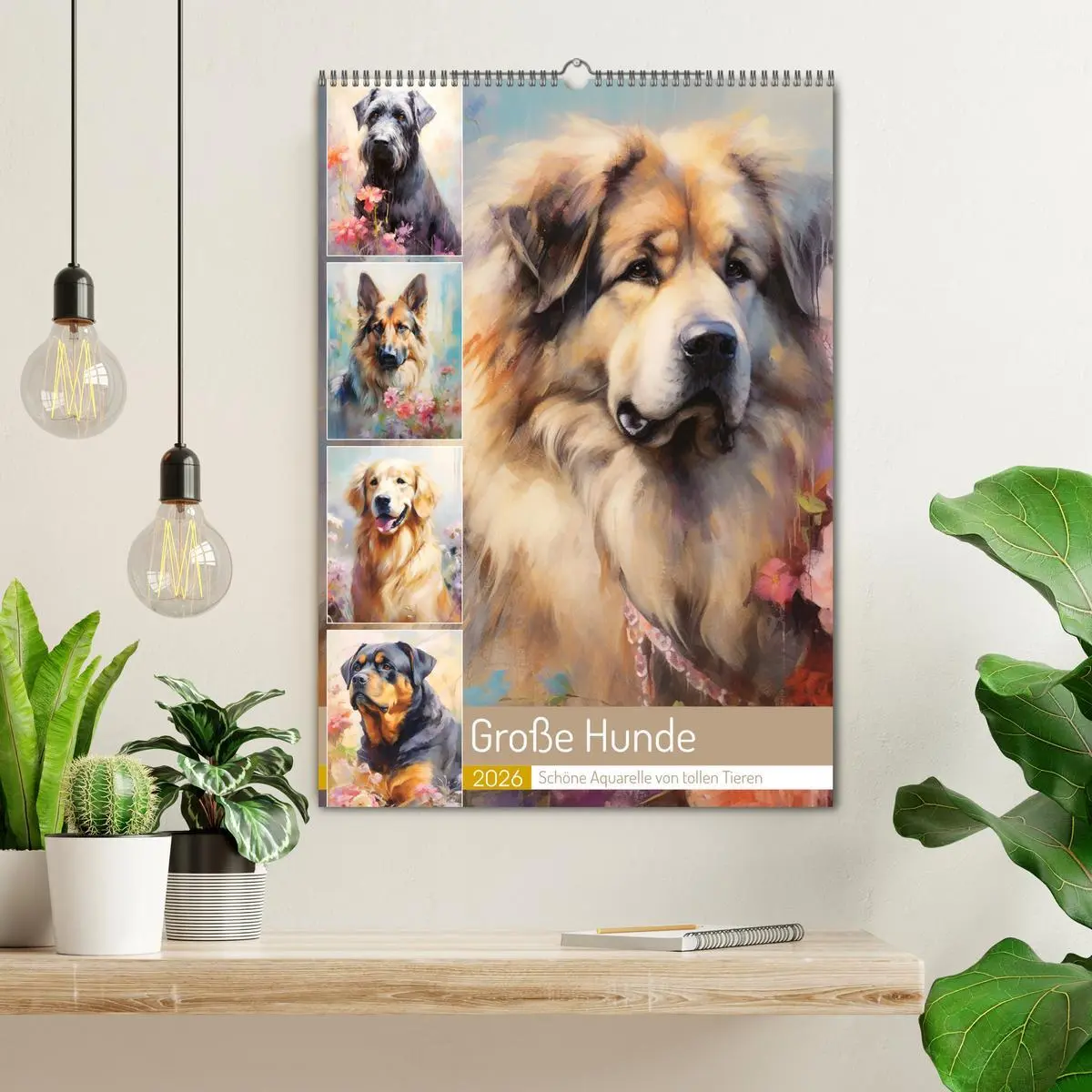 Bild: 9783516313048 | Große Hunde. Schöne Aquarelle von tollen Tieren (Wandkalender 2026...