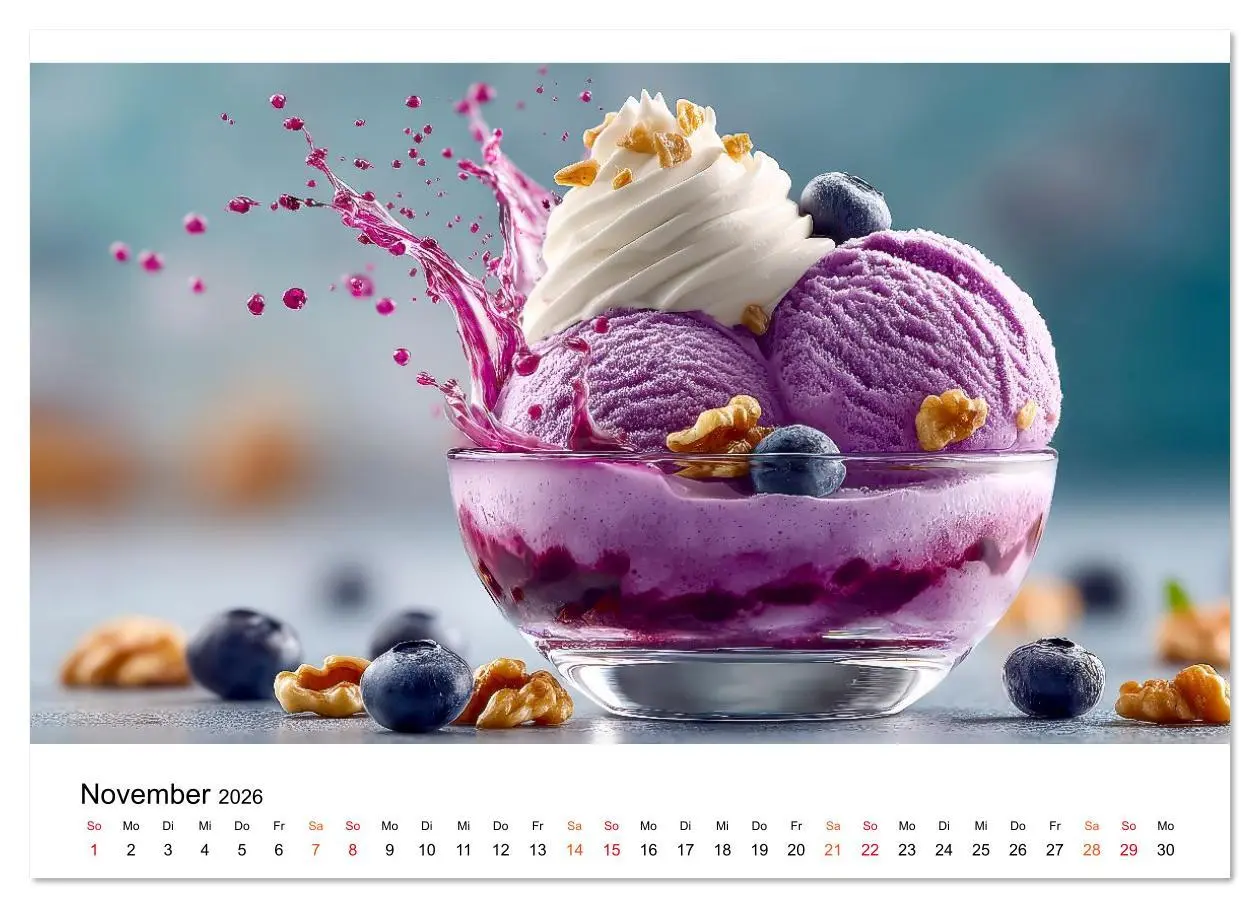 Bild: 9783516623048 | EIS dich glücklich (Wandkalender 2026 DIN A3 quer), CALVENDO...