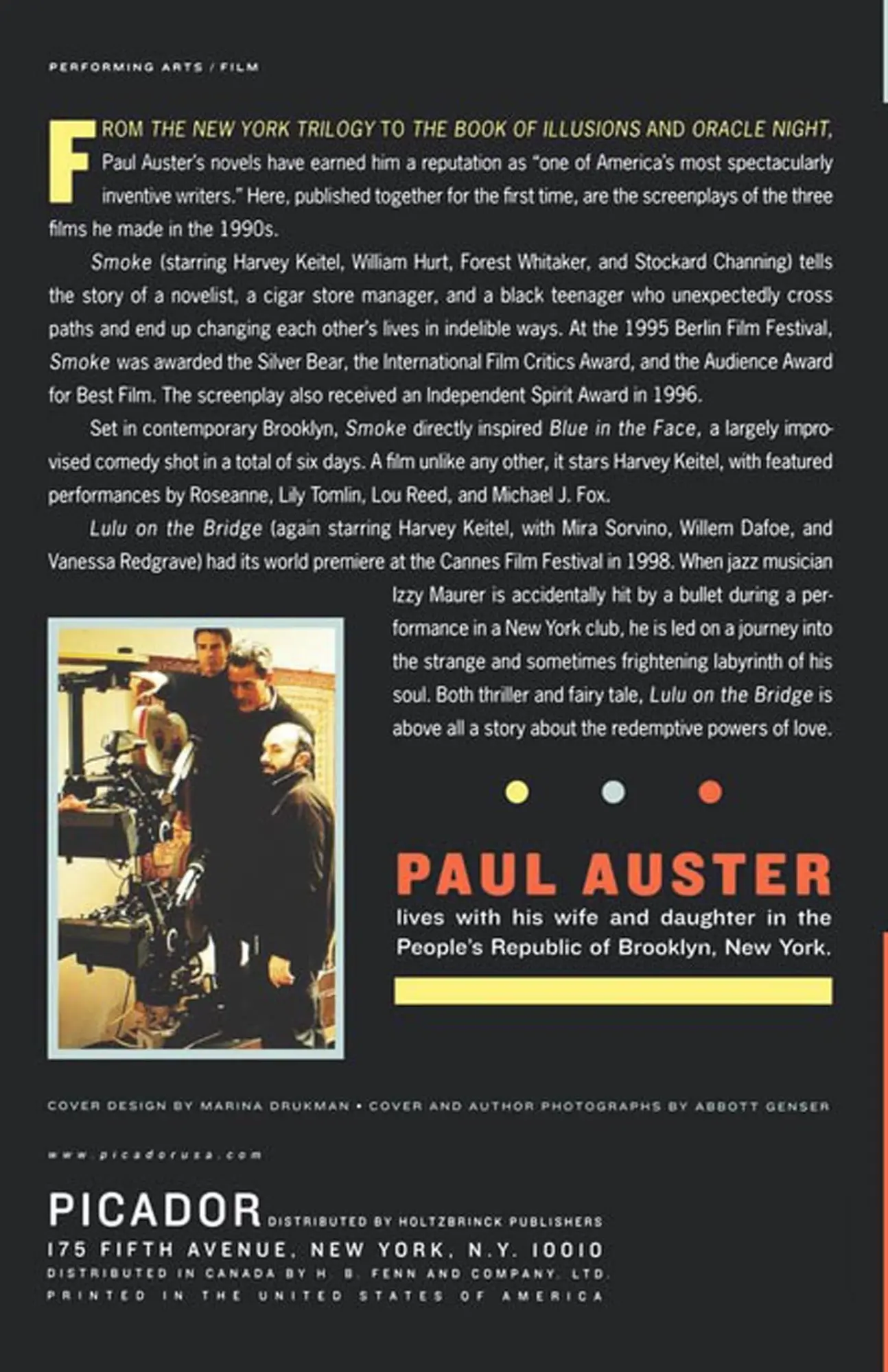 Rückseite: 9780312423148 | Three Films | Smoke, Blue in the Face, and Lulu on the Bridge | Auster