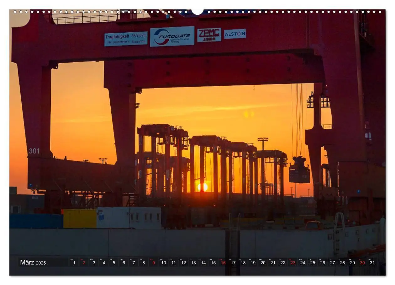 Bild: 9783435293148 | Hamburg Hafen (Wandkalender 2025 DIN A2 quer), CALVENDO Monatskalender