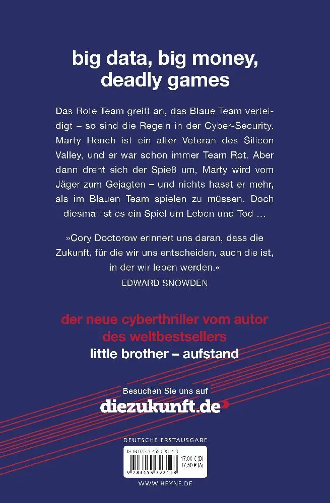 Bild: 9783453323148 | Red Team Blues - Vom Jäger zum Gejagten | Cyberthriller | Doctorow