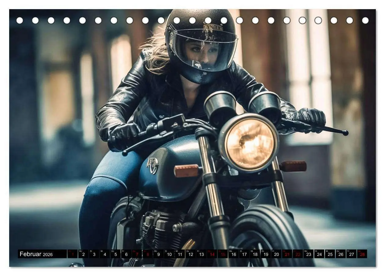 Bild: 9783457523148 | Urban Biker (Tischkalender 2026 DIN A5 quer), CALVENDO Monatskalender