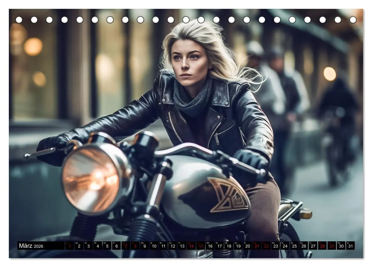 Bild: 9783457523148 | Urban Biker (Tischkalender 2026 DIN A5 quer), CALVENDO Monatskalender