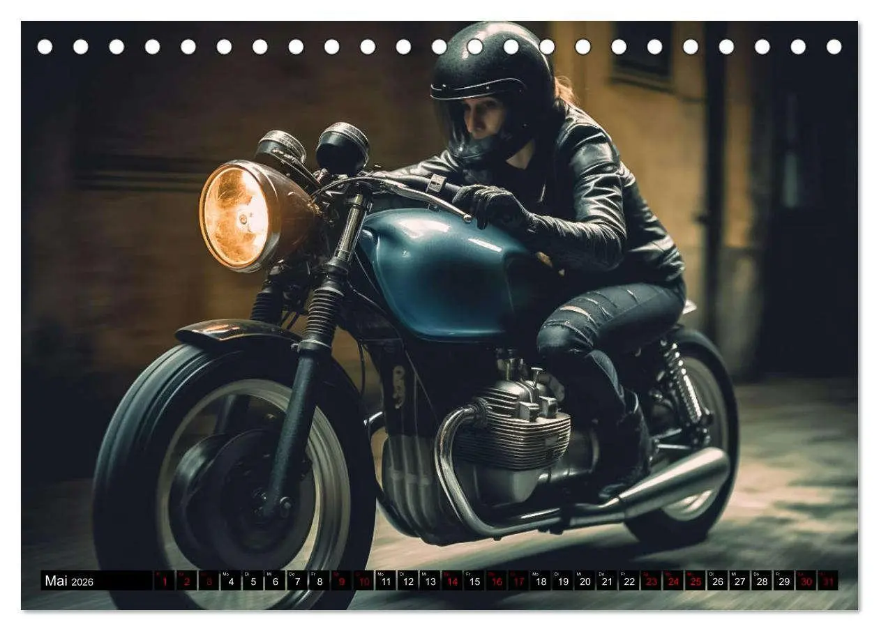 Bild: 9783457523148 | Urban Biker (Tischkalender 2026 DIN A5 quer), CALVENDO Monatskalender