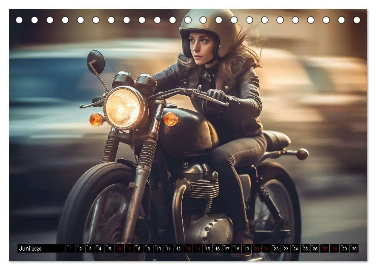 Bild: 9783457523148 | Urban Biker (Tischkalender 2026 DIN A5 quer), CALVENDO Monatskalender