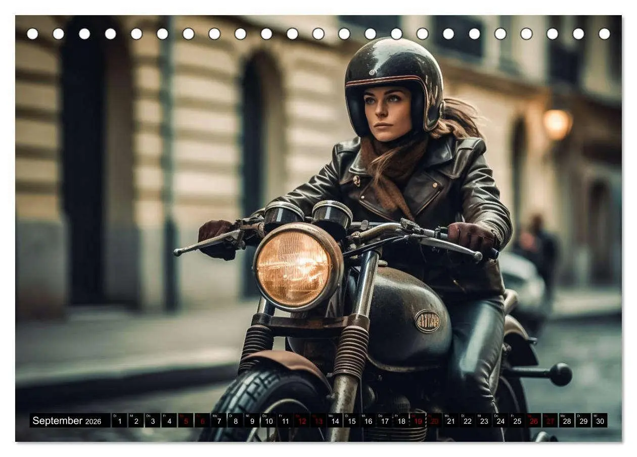 Bild: 9783457523148 | Urban Biker (Tischkalender 2026 DIN A5 quer), CALVENDO Monatskalender