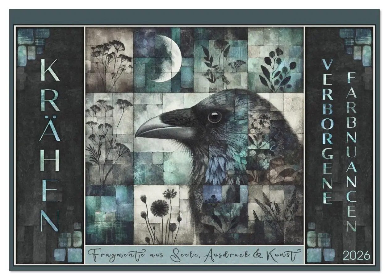 Cover: 9783516613148 | Krähen. Verborgene Farbnuancen. Kunst. (Wandkalender 2026 DIN A3...