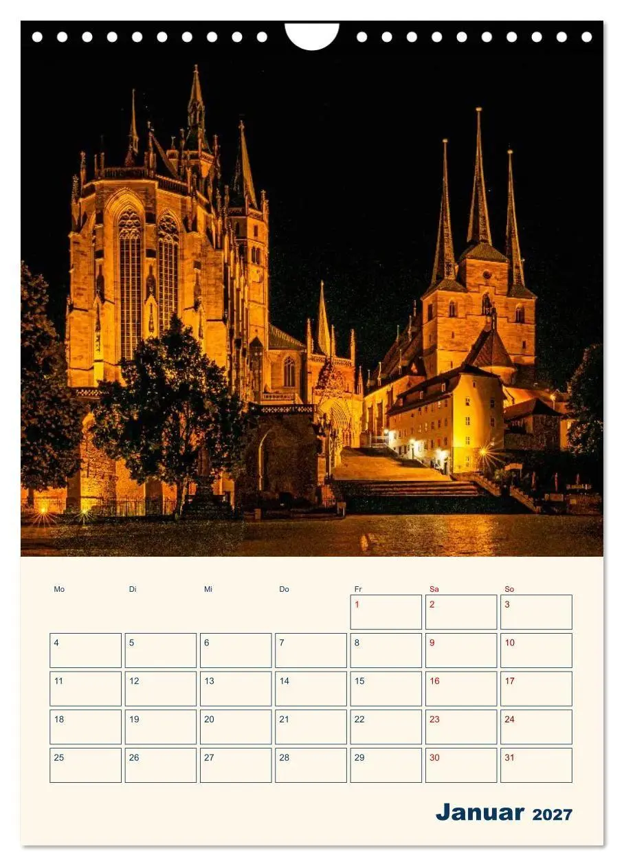 Bild: 9783594383148 | Zauberhaftes Erfurt (Wandkalender 2027 DIN A4 hoch), CALVENDO...
