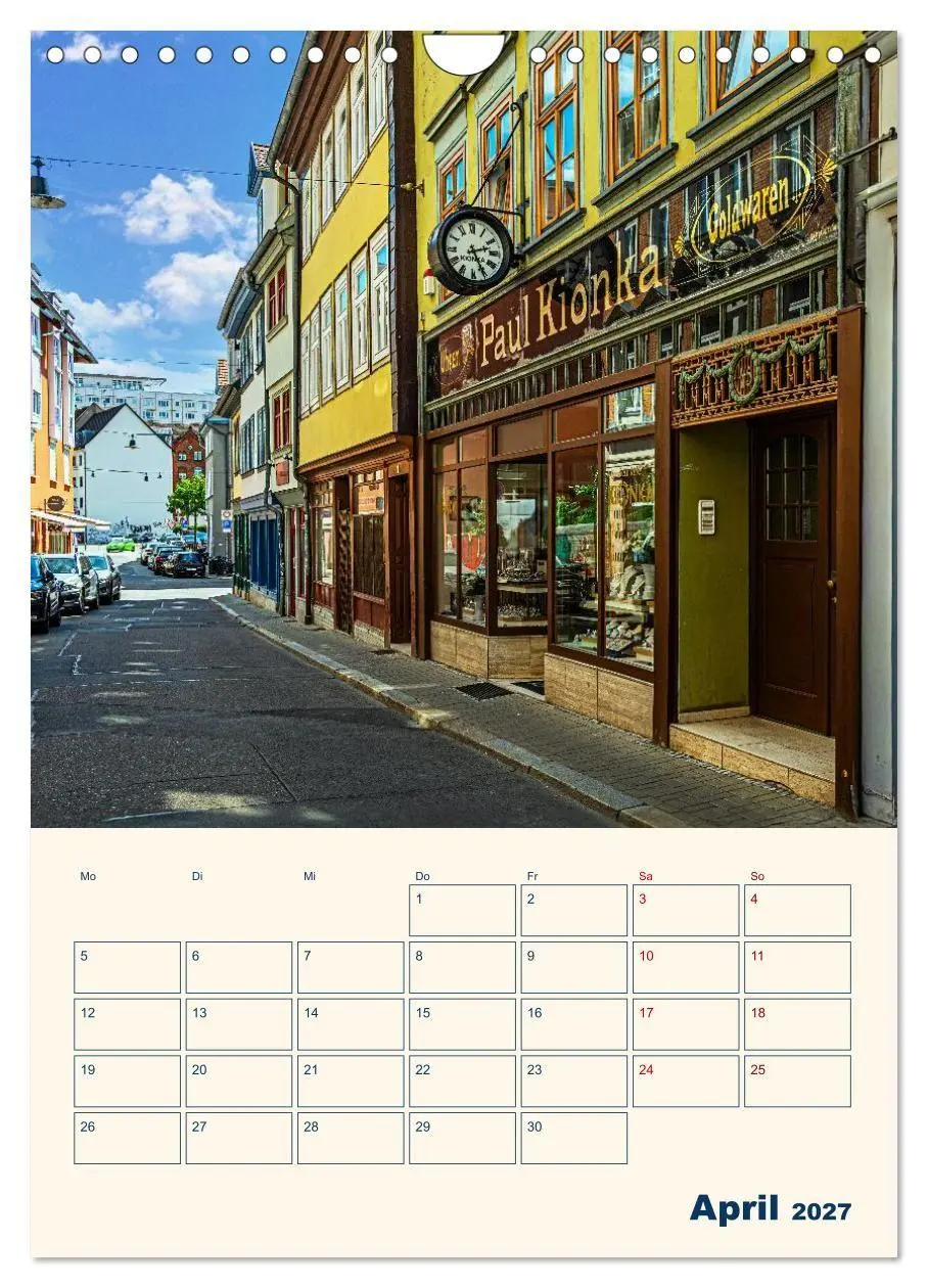 Bild: 9783594383148 | Zauberhaftes Erfurt (Wandkalender 2027 DIN A4 hoch), CALVENDO...