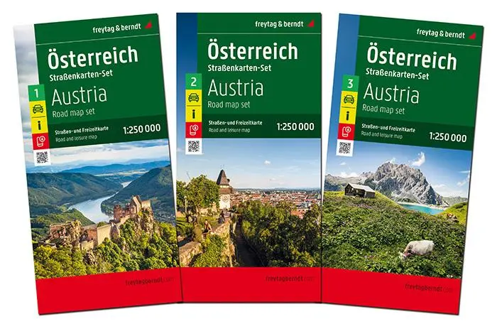 Cover: 9783707923148 | Österreich, Straßenkarten-Set 1:250.000, freytag &amp; berndt | Berndt